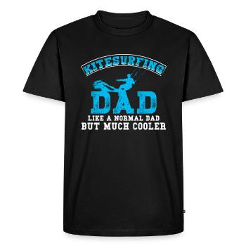 Kitesurfing Kitesurfers Kiteboarding Kiteboard Kite - Men's Premium Organic T-Shirt - black - Front - Nico (187cm)