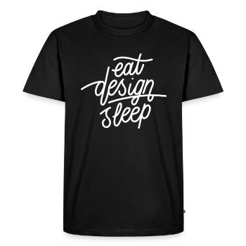 Conception - T-shirt Premium bio Homme - noir - Devant - Nico (187cm)