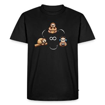 Gaming 4 Life - Men's Premium Organic T-Shirt - black - Front - Nico (187cm)