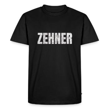 Offensive de football du milieu de terrain - T-shirt Premium bio Homme - noir - Devant - Nico (187cm)