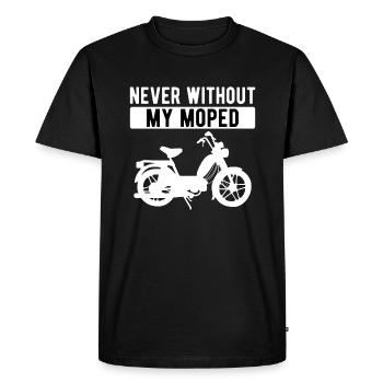 Moped moped saying gift - Men's Premium Organic T-Shirt - black - Front - Nico (187cm)