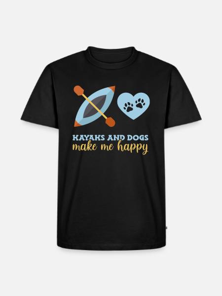 Kayak Kayaking - T-shirt Premium bio Homme - noir