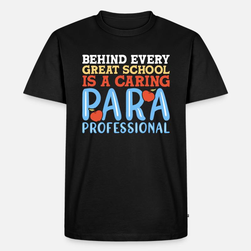 Paraprofessional - Männer Premium Bio T-Shirt - Schwarz