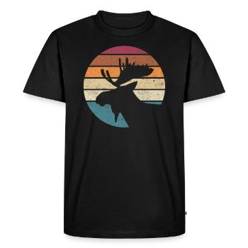 Orignal, Scandinavie, Vintage, Norvège - T-shirt Premium bio Homme - noir - Devant - Nico (187cm)