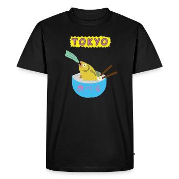 Style d’art japonais - T-shirt Premium bio Homme - noir - Devant - Nico (187cm)