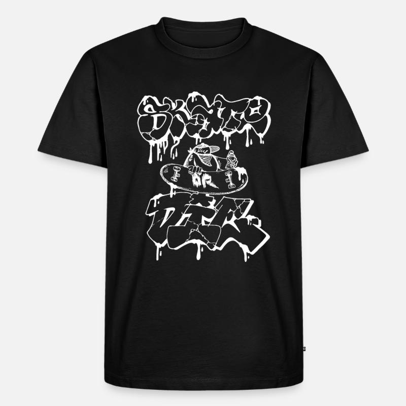 Schlittschuh oder stirb weiß - Männer Premium Bio T-Shirt - Schwarz