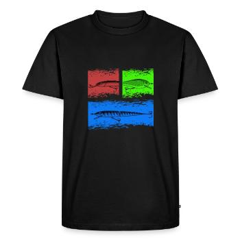 Leurres de Streetfishing Predator - T-shirt Premium bio Homme - noir - Devant - Nico (187cm)