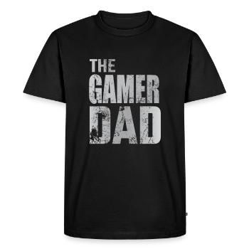Gamer Dad Gaming Walking Console de jeu cadeau - T-shirt Premium bio Homme - noir - Devant - Nico (187cm)