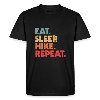 Hiking mountaineering mountaineering - Men's Premium Organic T-Shirt - black - Front - Nico (187cm)