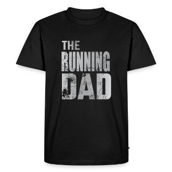 Running Dad Running Jogging Marathon Sports Gift - T-shirt Premium bio Homme - noir - Devant - Nico (187cm)