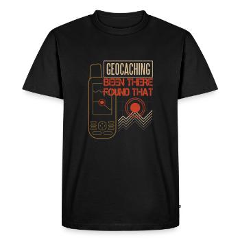 Geocaching Geocacher Cache Geocache - Men's Premium Organic T-Shirt - black - Front - Nico (187cm)
