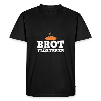 Backen Brot Flüsterer Lustiges Bäcker Geschenk - Männer Premium Bio T-Shirt - Schwarz - Vorne - Nico (187cm)