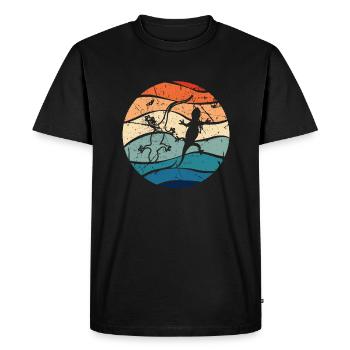 Lézard lézard lézard Reptile Gecko Iguane cadeau - T-shirt Premium bio Homme - noir - Devant - Nico (187cm)
