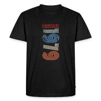 Birthday 1979 79 Vintage Retro Vintage Gift - Men's Premium Organic T-Shirt - black - Front - Nico (187cm)