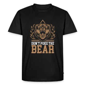 Bear Brown Bear Bar Wilderness Teddy Animal Gift - Men's Premium Organic T-Shirt - black - Front - Nico (187cm)