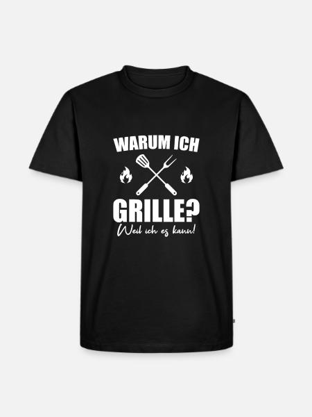 Grill Zubehör Grillbesteck Grillen Geschenkidee - Männer Premium Bio T-Shirt - Schwarz
