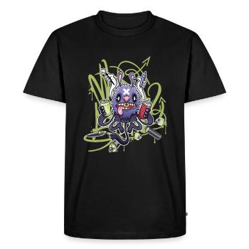 Sprayer Monster - Men's Premium Organic T-Shirt - black - Front - Nico (187cm)