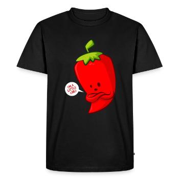 Chili - T-shirt Premium bio Homme - noir - Devant - Nico (187cm)