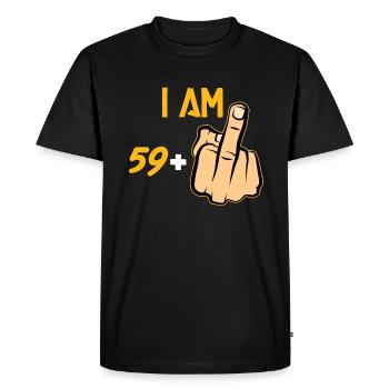60th birthday - Men's Premium Organic T-Shirt - black - Front - Nico (187cm)