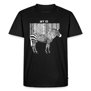 Bandes Zebra - T-shirt Premium bio Homme - noir - Devant - Nico (187cm)