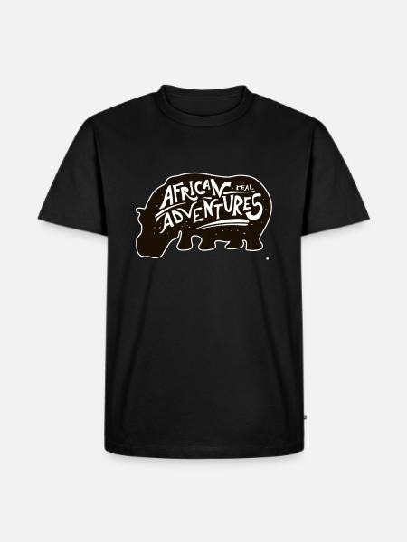 Afrika Abenteuer - Männer Premium Bio T-Shirt - Schwarz