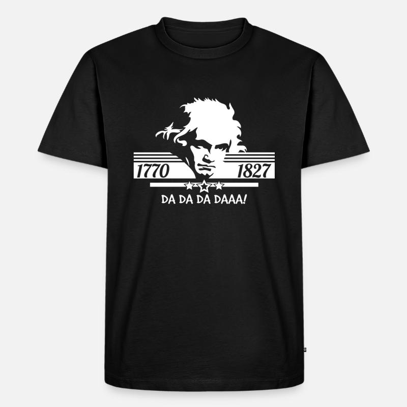 Ludwig van Beethoven - Männer Premium Bio T-Shirt - Schwarz