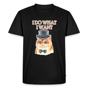La rébellion des chats - T-shirt Premium bio Homme - noir - Devant - Nico (187cm)