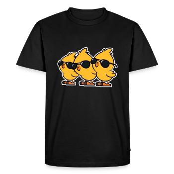 Chicks - Men's Premium Organic T-Shirt - black - Front - Nico (187cm)