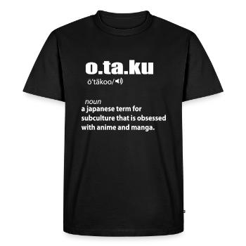 Otaku - Men's Premium Organic T-Shirt - black - Front - Nico (187cm)