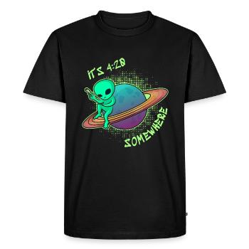 420 drogués - T-shirt Premium bio Homme - noir - Devant - Nico (187cm)