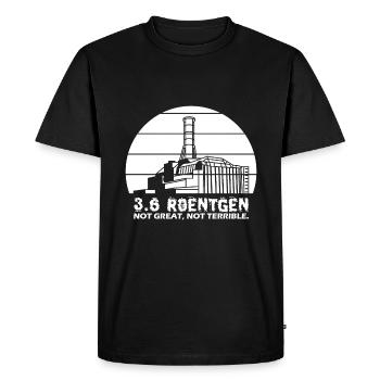 3.6 Roentgen Not Great - T-shirt Premium bio Homme - noir - Devant - Nico (187cm)