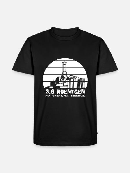 3.6 Roentgen Not Great - Männer Premium Bio T-Shirt - Schwarz