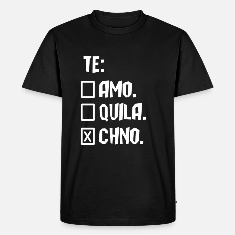 Techno - Männer Premium Bio T-Shirt - Schwarz