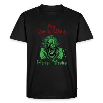 Horror - Men's Premium Organic T-Shirt - black - Front - Nico (187cm)