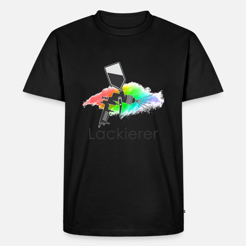 Lackierer - Männer Premium Bio T-Shirt - Schwarz