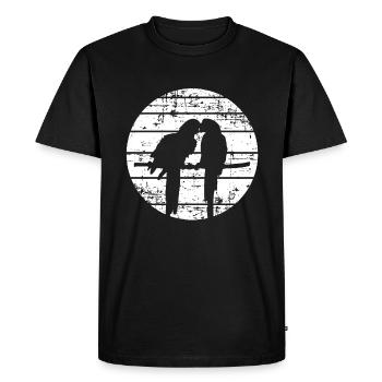 perroquets - T-shirt Premium bio Homme - noir - Devant - Nico (187cm)
