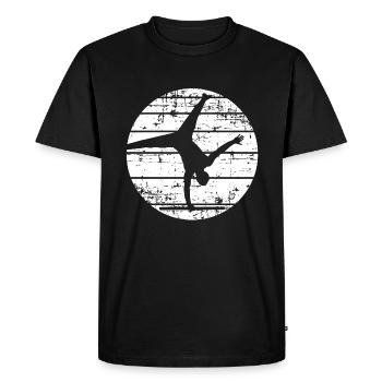 B-Boy - T-shirt Premium bio Homme - noir - Devant - Nico (187cm)