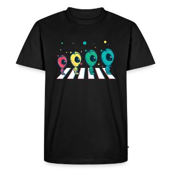 Alien Walk - T-shirt Premium bio Homme - noir - Devant - Nico (187cm)