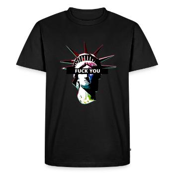 Statue de la liberté esthétique te baiser - T-shirt Premium bio Homme - noir - Devant - Nico (187cm)