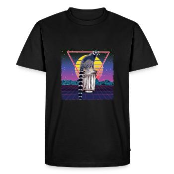 Lemurs gang - Men's Premium Organic T-Shirt - black - Front - Nico (187cm)