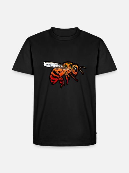 bees - Men's Premium Organic T-Shirt - black