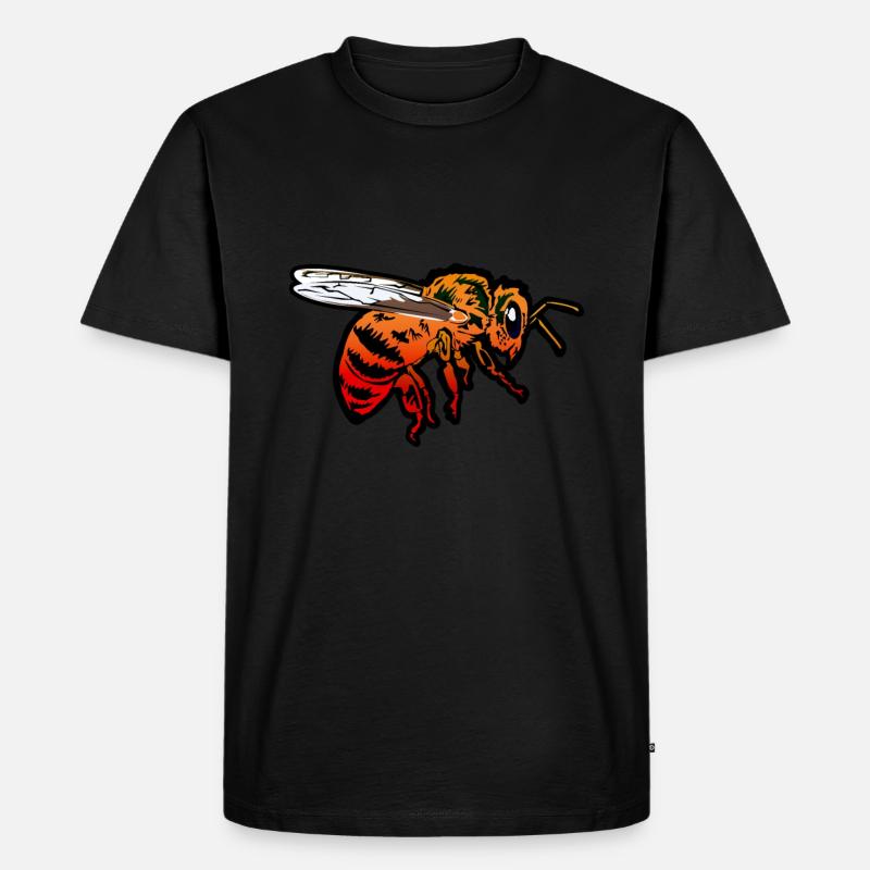 Bienen - Männer Premium Bio T-Shirt - Schwarz