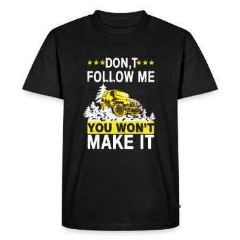 SUVs - Men's Premium Organic T-Shirt - black - Front - Nico (187cm)