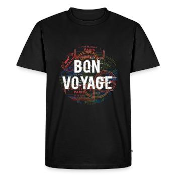 Bon Voyage - Men's Premium Organic T-Shirt - black - Front - Nico (187cm)