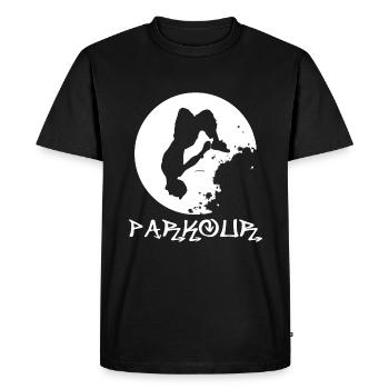 Parkour - Men's Premium Organic T-Shirt - black - Front - Nico (187cm)