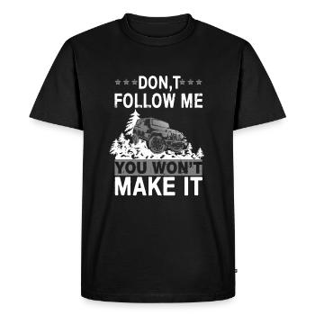 SUVs - Men's Premium Organic T-Shirt - black - Front - Nico (187cm)