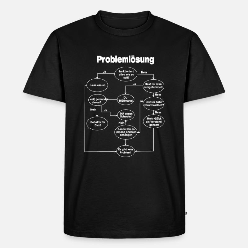 Programmierer Problemlösung - Männer Premium Bio T-Shirt - Schwarz