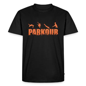 Parkour - Men's Premium Organic T-Shirt - black - Front - Nico (187cm)