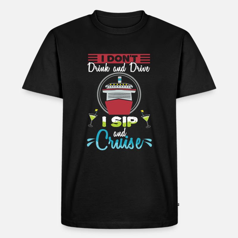 Kreuzfahrt - Männer Premium Bio T-Shirt - Schwarz