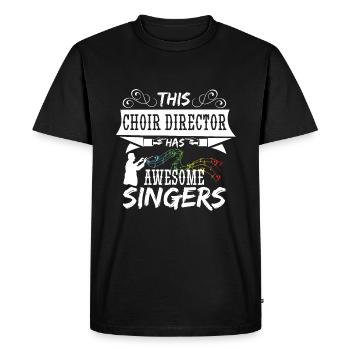 Choir conductor - Men's Premium Organic T-Shirt - black - Front - Nico (187cm)